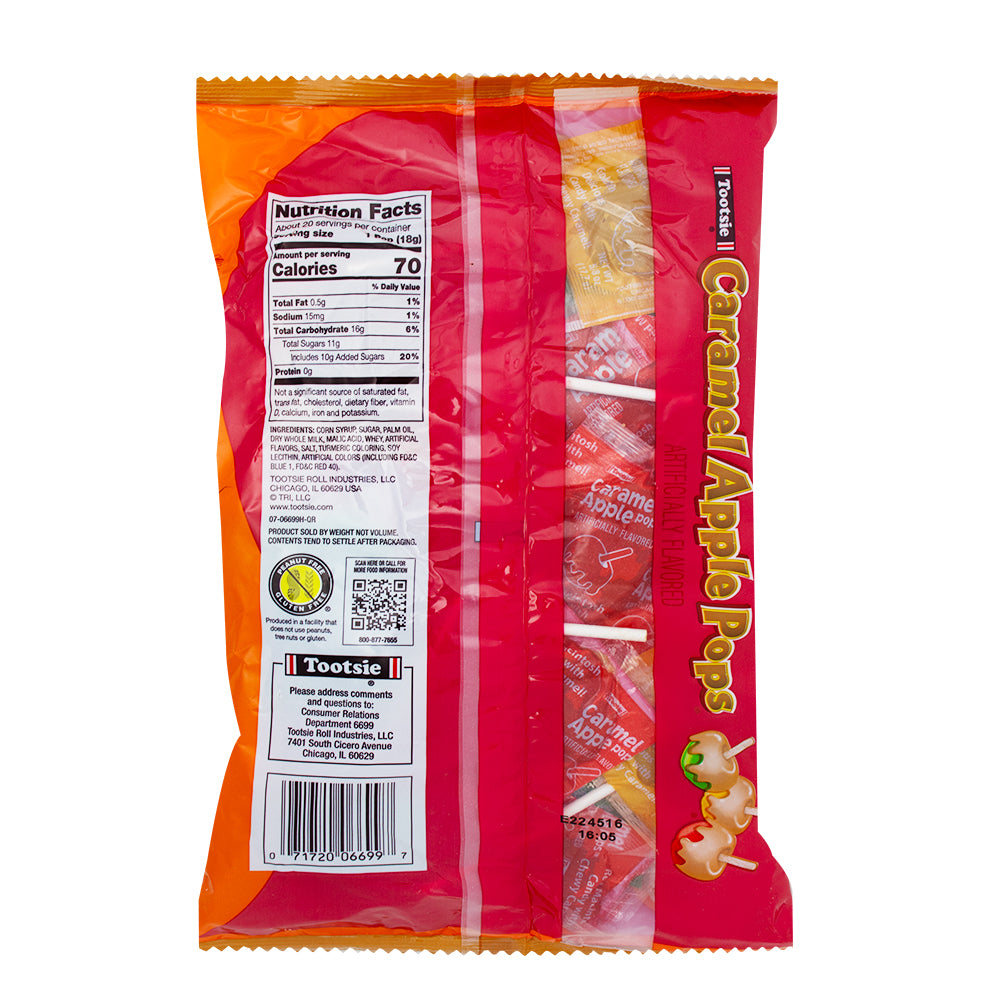 Caramel Apple Orchard Pops - 12.7oz    Nutrition Facts Ingredients