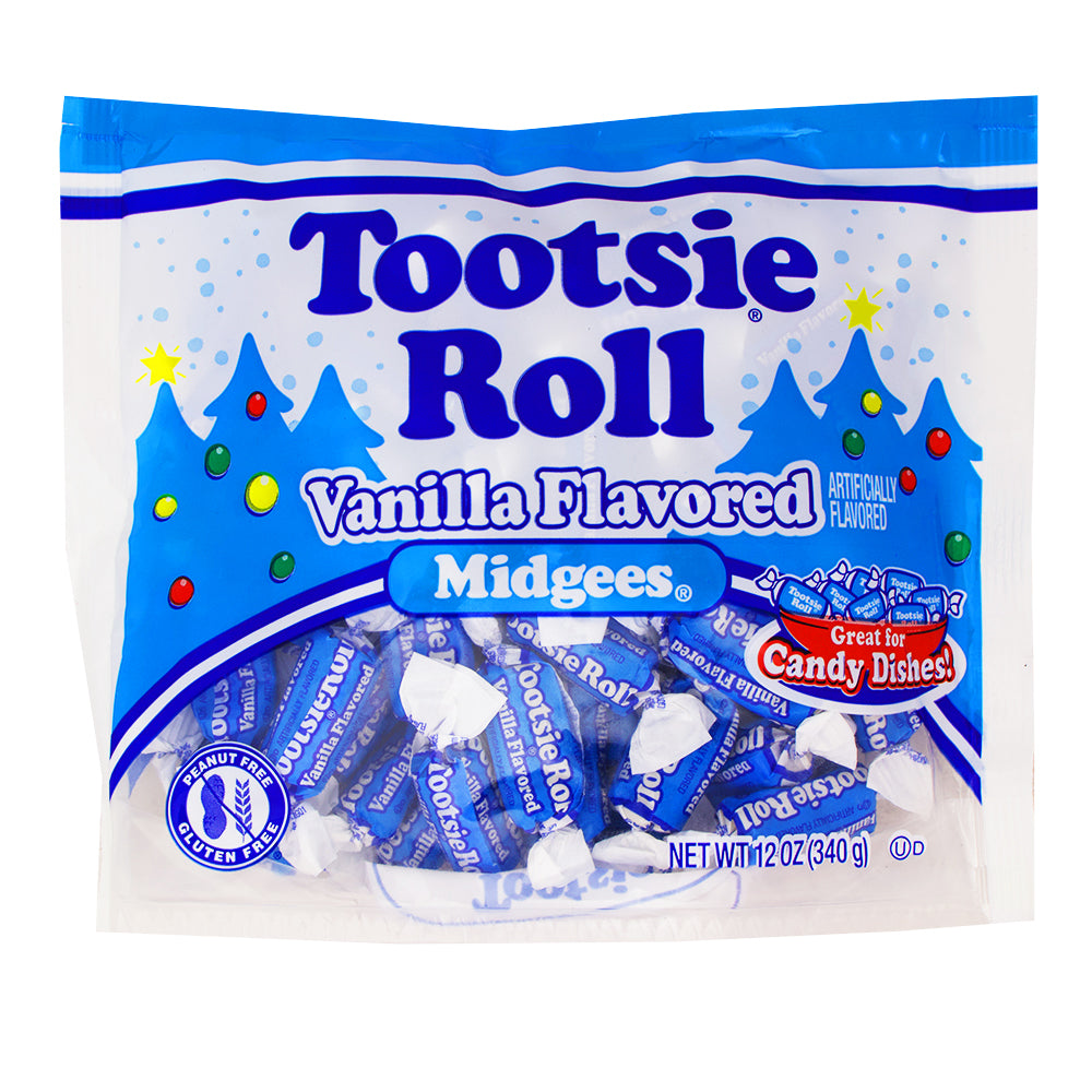 Tootsie Roll Vanilla Midgees - 12oz - Tootsie Roll - Tootsie Roll Vanilla Midgees - Tootsie Roll Candy - Christmas Candy 