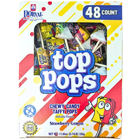 Top Pops Chewy Taffy Strawberry-Lemon - 336g