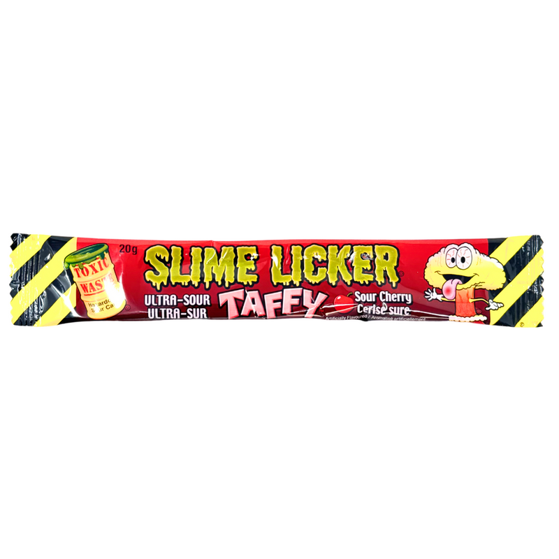 No.1332 TG CANDY 100g 3個 Toxic Waste Slime Licker Taffy Sour Cherry - 20g | Candy Funhouse