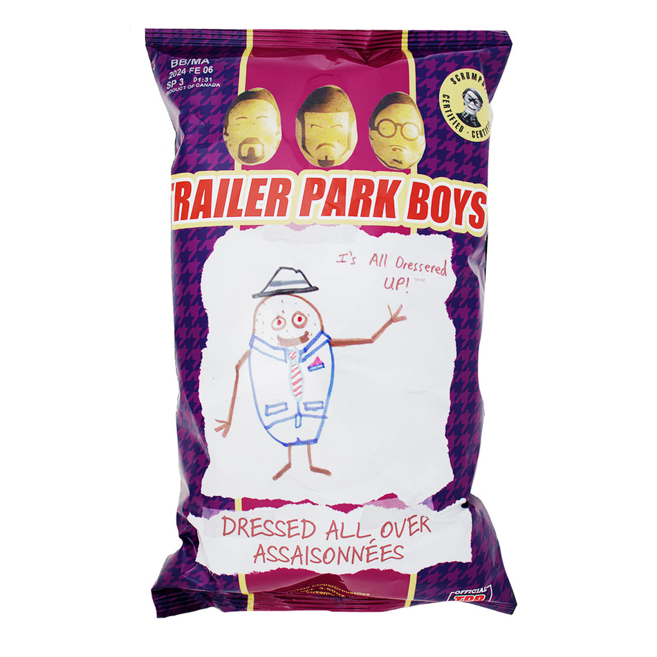 Trailer Park Boys Dressed All Over - 3.5oz - Trailer Park Boys - Trailer Park Boys Chips - Savoury Snack - Chip - Potato Chips - Canadian Classic - Canadian Snack - Canadian Candy 