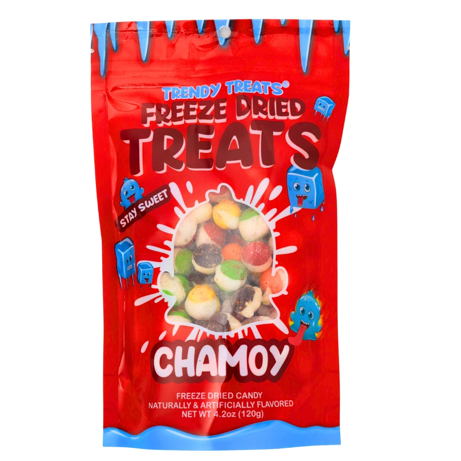 Trendy Treats Freeze Dried Chamoy Skittles - 4oz = freeze dried candy