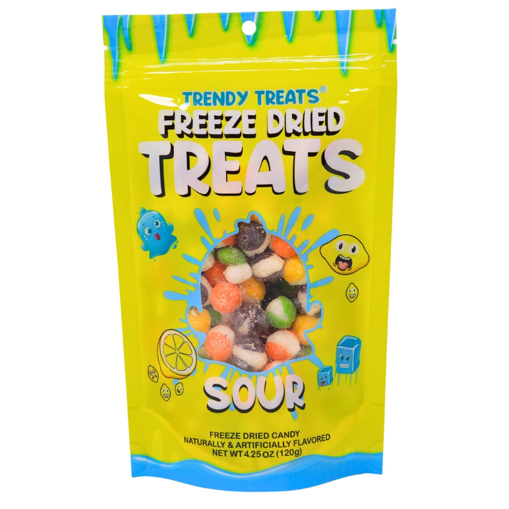 Trendy Treats Freeze Dried Skittles Sour - 4oz - Freeze Dried Candy
