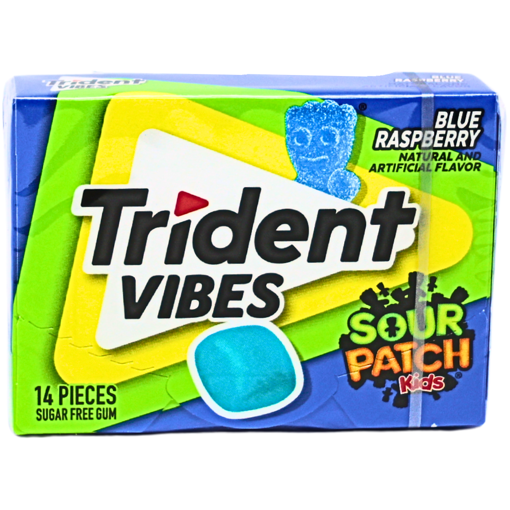 Trident Cool Raspberry Trident Vibes Sour Patch Kids Blue Raspberry - 14pcs | Candy Funhouse ...