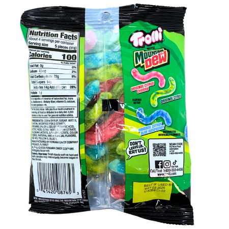 Trolli Mountain Dew Sour Brite Crawlers - 4.25oz