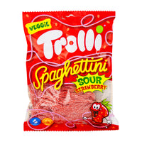 Trolli Vegan Spaghettini Sour Strawberry (Germany) - 100g - Trolli - Trolli Candy - Trolli Gummies - Vegan Candy - Sour Candy - Strawberry Candy - Trolli Sour Candy