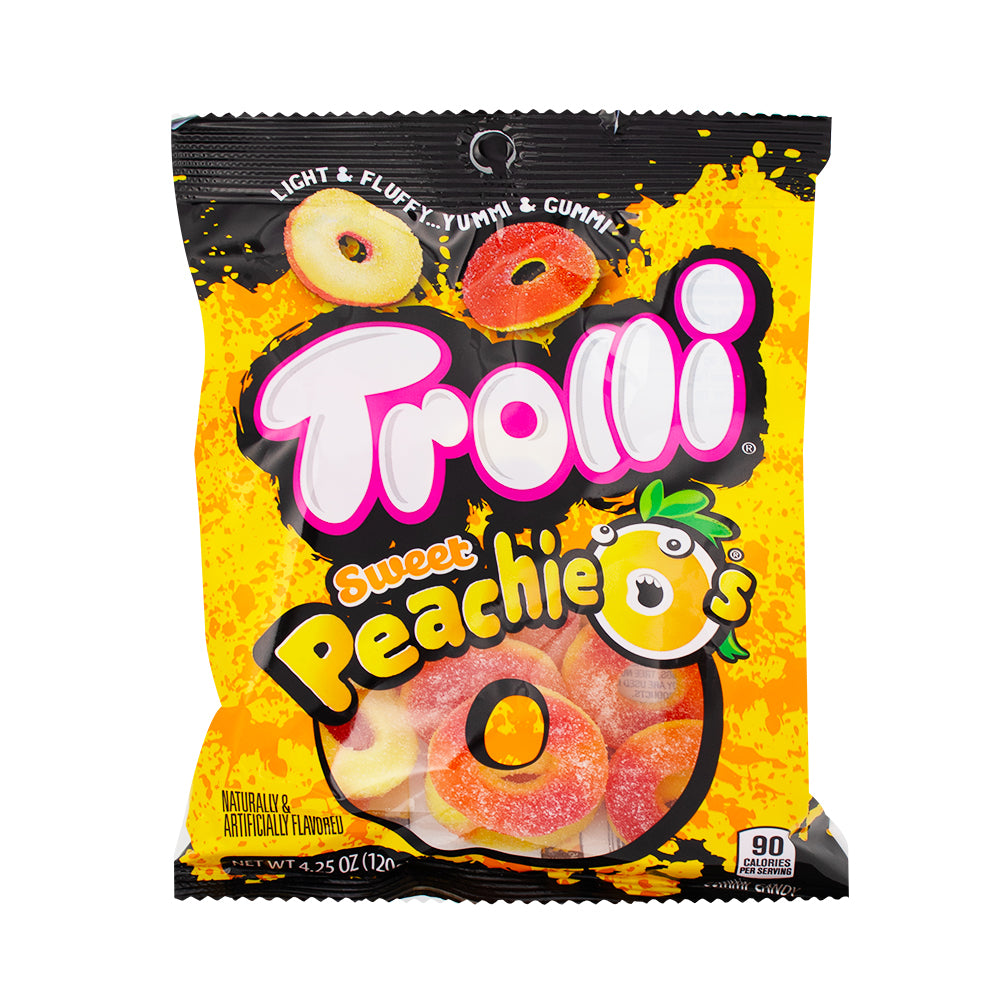 Trolli Peachie O's Gummy Candy | Sour Candy – Candy Funhouse CA