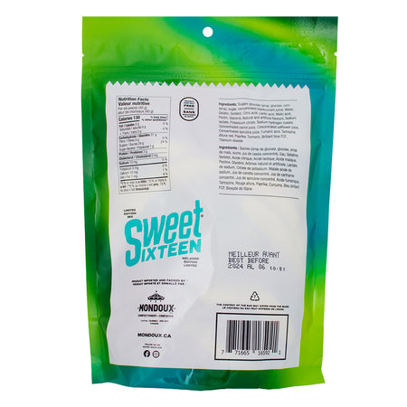 Sweet Sixteen Tropical - 400g Nutrition Facts Ingredients, sweet sixteen, sweet sixteen candy, canadian candy, canadian sweets, canadian treats