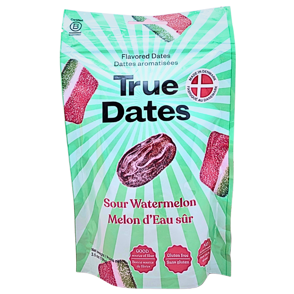 True Dates Sour Watermelon - 100g | Candy Funhouse – Candy Funhouse CA