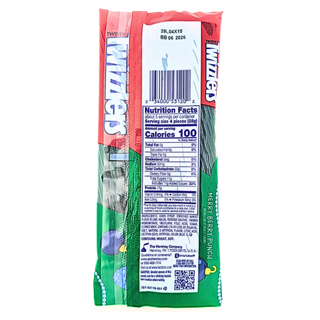 Twizzlers Merry Berry Punch King Size - 5oz