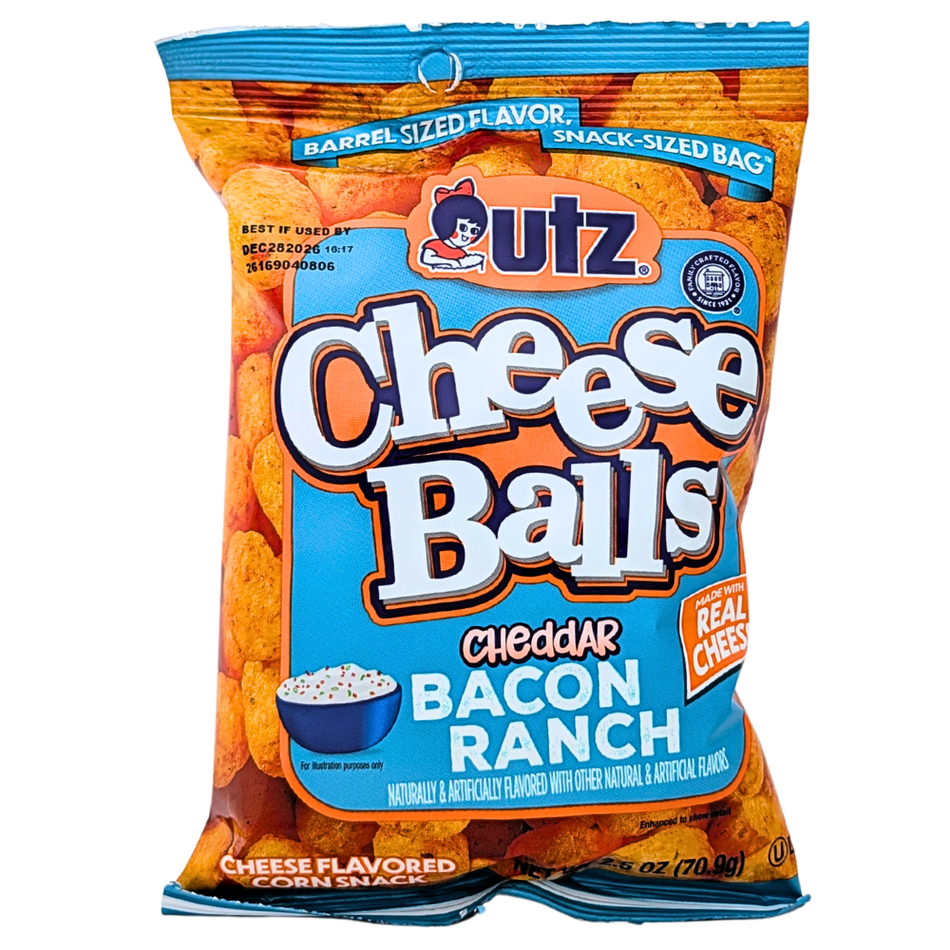 UTZ Cheese Balls Bacon Ranch - 2.5oz