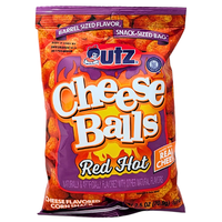 UTZ Cheese Balls Red Hot Cheddar - 2.5oz