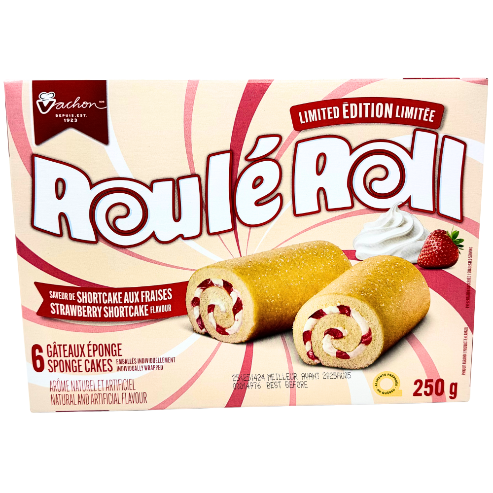 Vachon Roulé Roll Strawberry Shortcake 6 Pack - 250g | Candy Funhouse ...