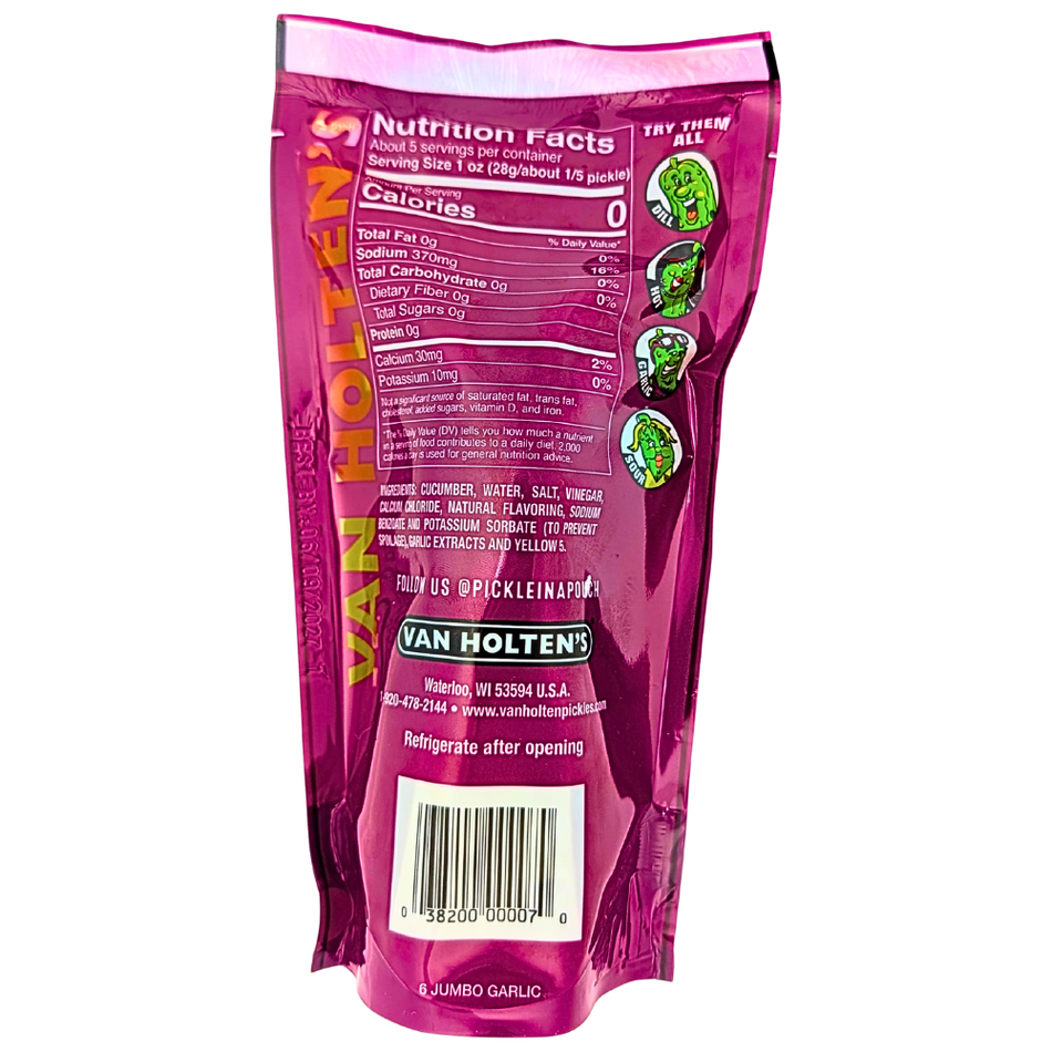 Van Holten's Pickle in-a Pouch Garlic Flavored