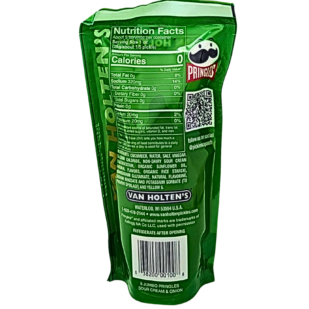Van Holten's Pickle in-a Pouch Pringles Sour Cream & Onion