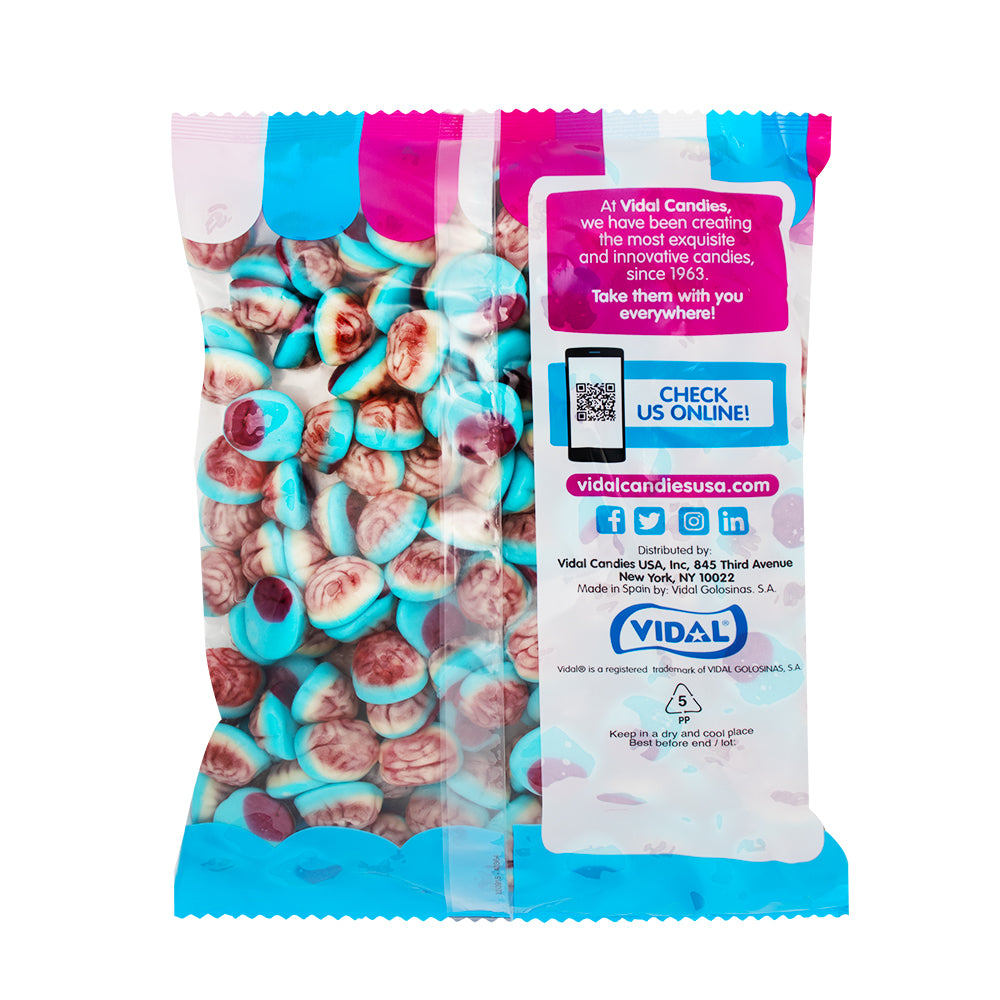 Vidal Filled Brains Gummy Candy - 1kg  Nutrition Facts Ingredients