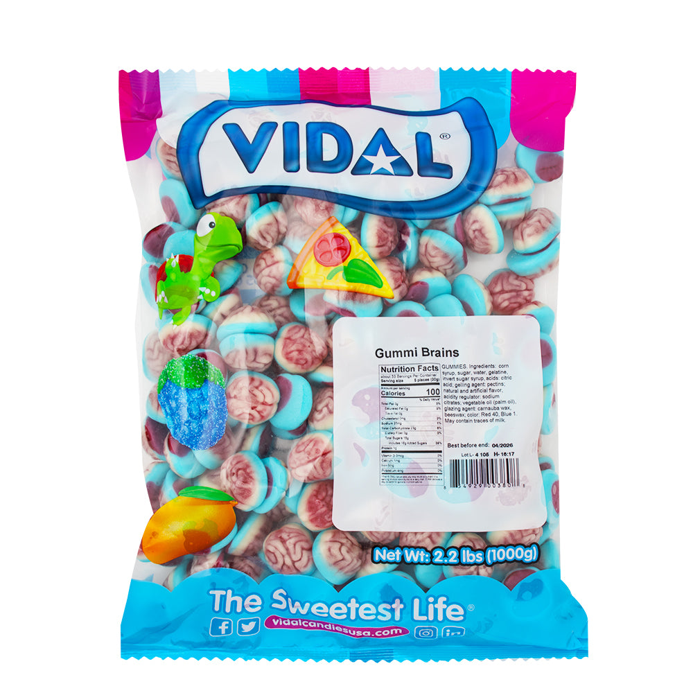 Vidal Filled Brains Gummy Candy - 1kg