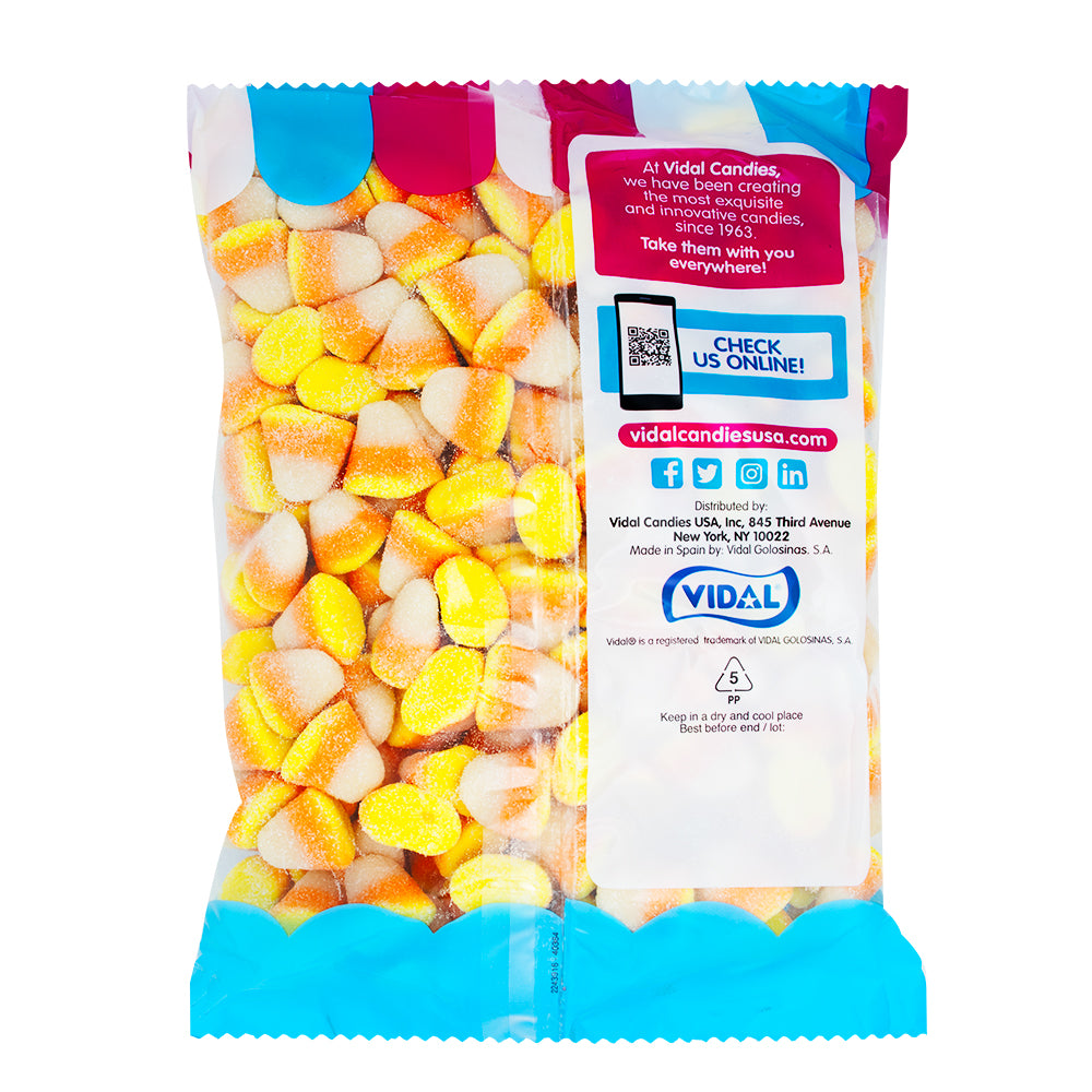 Vidal Gummi Candy Corn - 4.4lbs  Nutrition Facts Ingredients