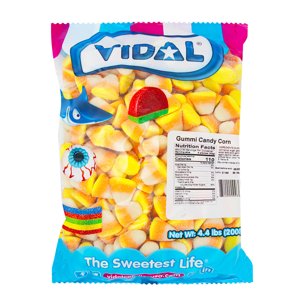 Vidal Gummi Candy Corn - 4.4lbs