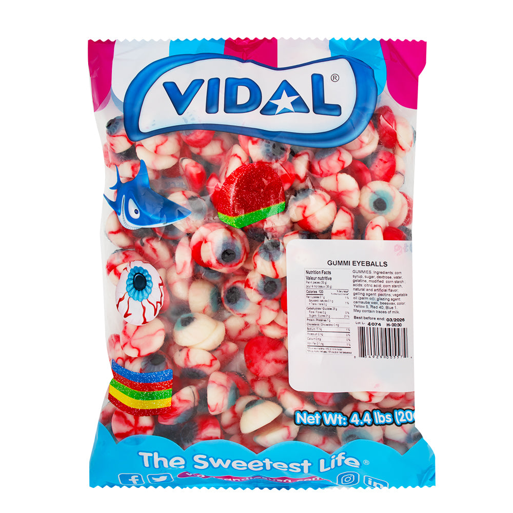 Vidal Gummi Eyeballs - 4.4lbs