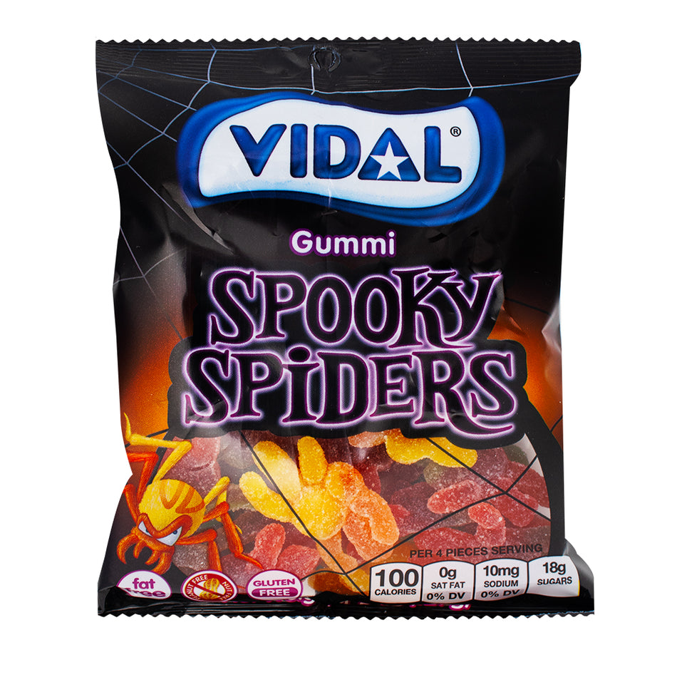 Vidal Gummy Spooky Spiders - 4.5oz - Vidal - Vidal Gummy - Vidal Gummies - Vidal Candy - Halloween Candy - Gummy - Gummies