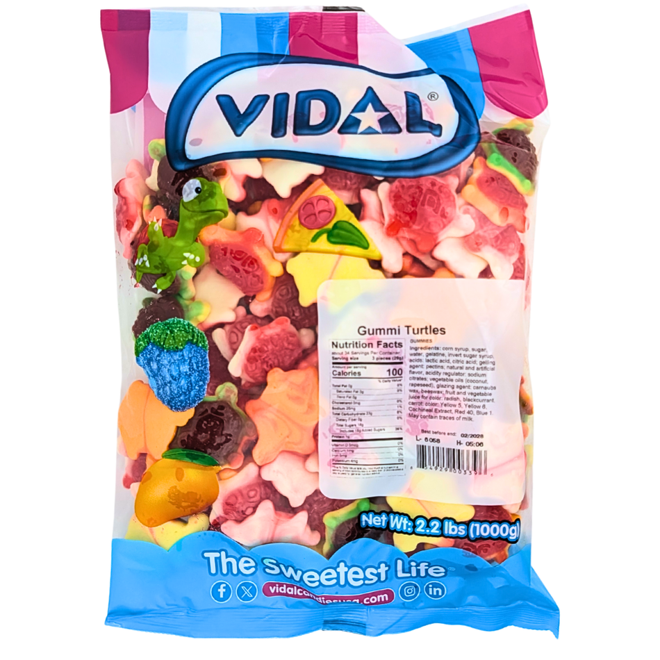 Vidal Gummi Turtles - 2.2lb