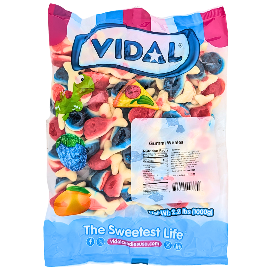 Vidal Gummi Whales - 2.2lb