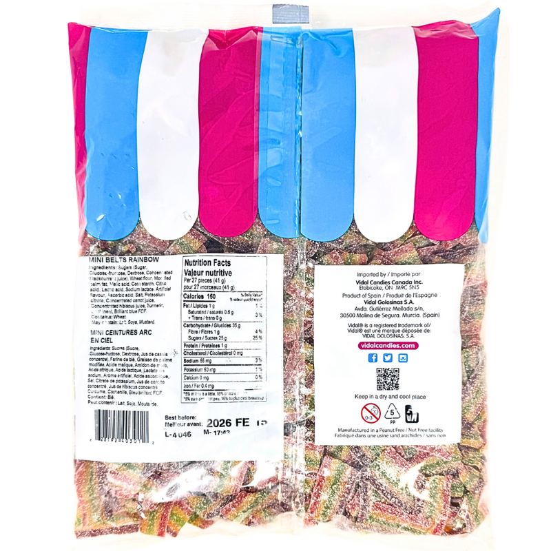 Vidal Mini Rainbow Belts - 1.2kg