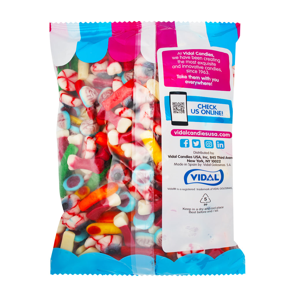 Vidal Missing Body Parts Candy - 4.4lbs   Nutrition Facts Ingredients