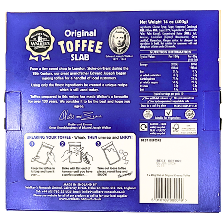 Christmas Walkers Creamy Toffee Slab