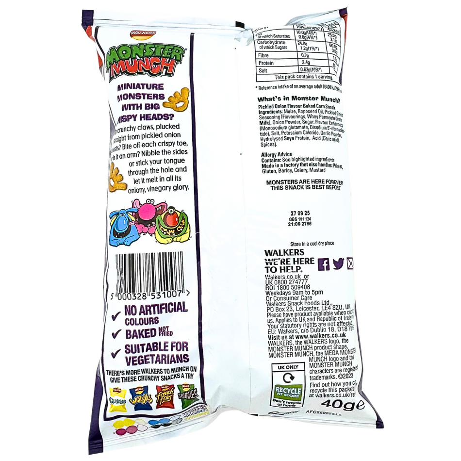 Walkers Monster Munch Pickled Onion (UK) - 40g