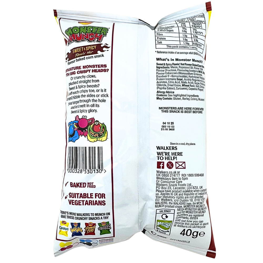 Walkers Monster Munch Sweet & Spicy (UK) - 40g