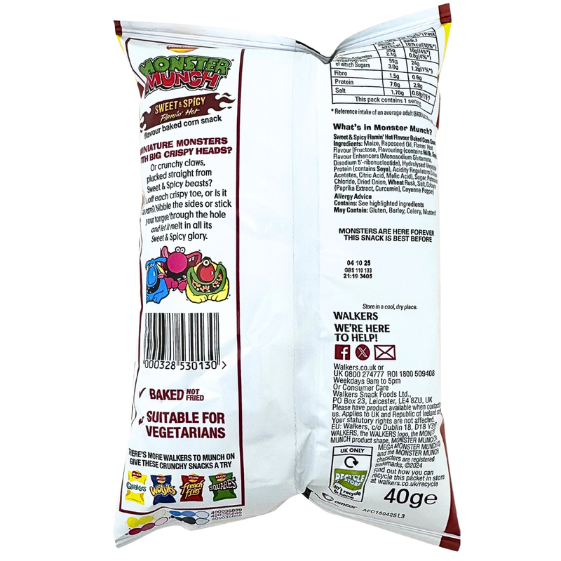 Walkers Monster Munch Sweet & Spicy (UK) - 40g
