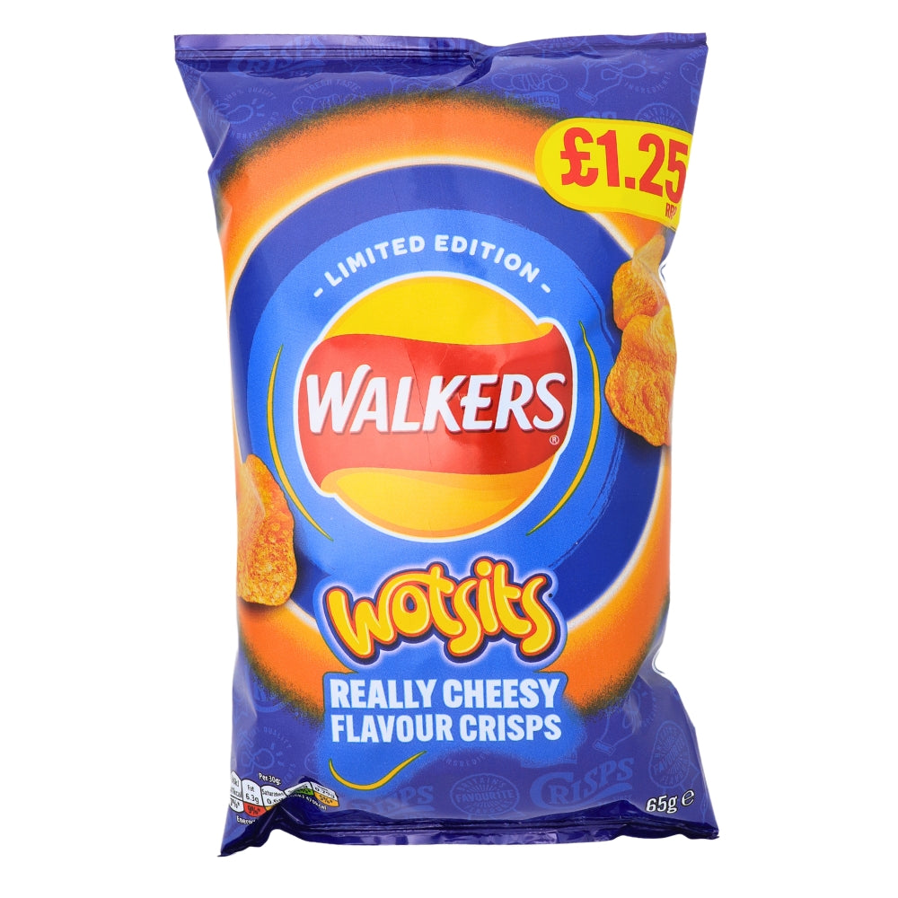 Walkers Wotsits - 65g (UK) - Walkers Wotsits - Cheesy Bliss - Carnival of Cheesy Fun - Happy Dance Party - Bold and Cheesy - Snack Delight - Crunchy Joy - Cheese Extravaganza - Movie Night Snack - Bite-sized Goodness
