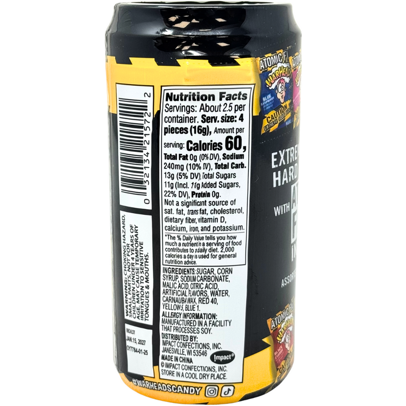 Warheads Atomic Fizz in Canister - 1.48oz