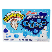 Warheads Blue Raspberry Blizzard Cubes Christmas - 3oz - Warheads All Blue Chewy Cubes - Winter Candy - Christmas Treats - Sour Candy Delight - Holiday Gift Ideas - Frosty Flavoured Candies - Christmas Candy - Christmas Treats