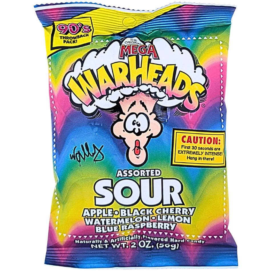 Warheads Extreme Sour Hard Candy Assorted 2oz