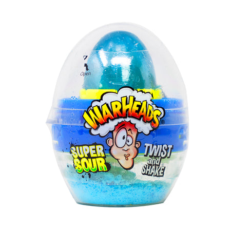 Warheads Super Sour Twist & Shake Egg (UK) - 18g - Warheads - Warheads Super Sour Twist Shake Egg - Egg Candy - Sour Gel - UK Candy - British Candy - British Sour Candy