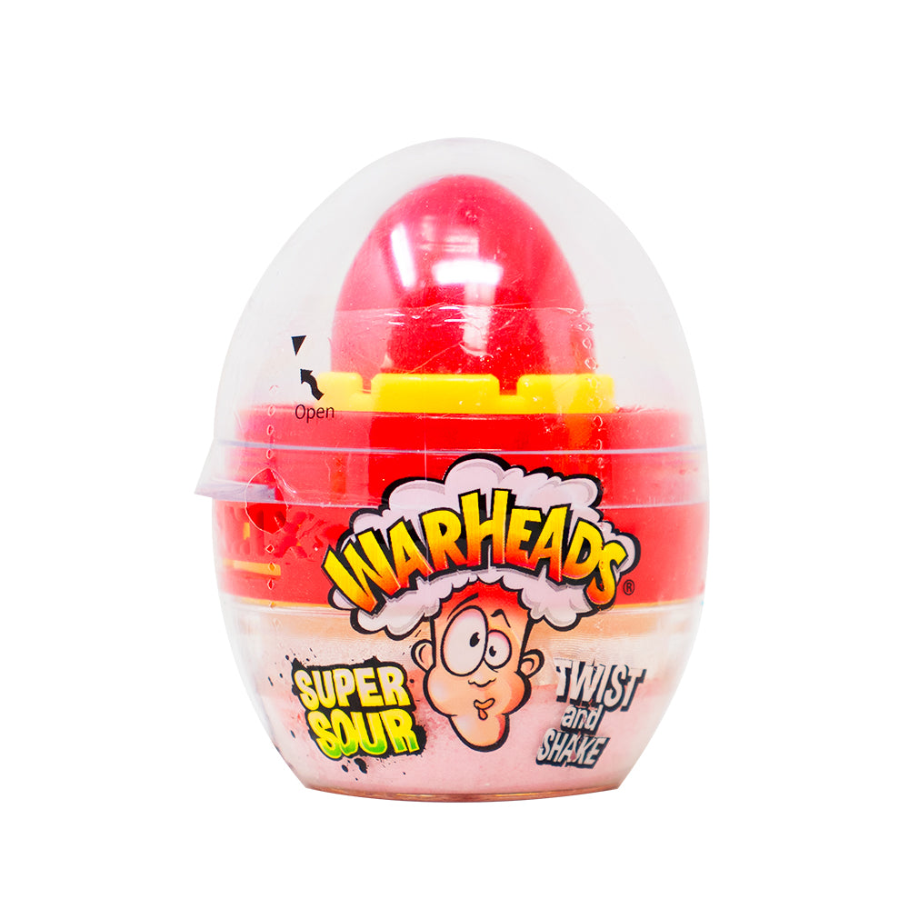 Warheads Super Sour Twist & Shake Egg (UK) - 18g - Warheads - Warheads Super Sour Twist Shake Egg - Egg Candy - Sour Gel - UK Candy - British Candy - British Sour Candy