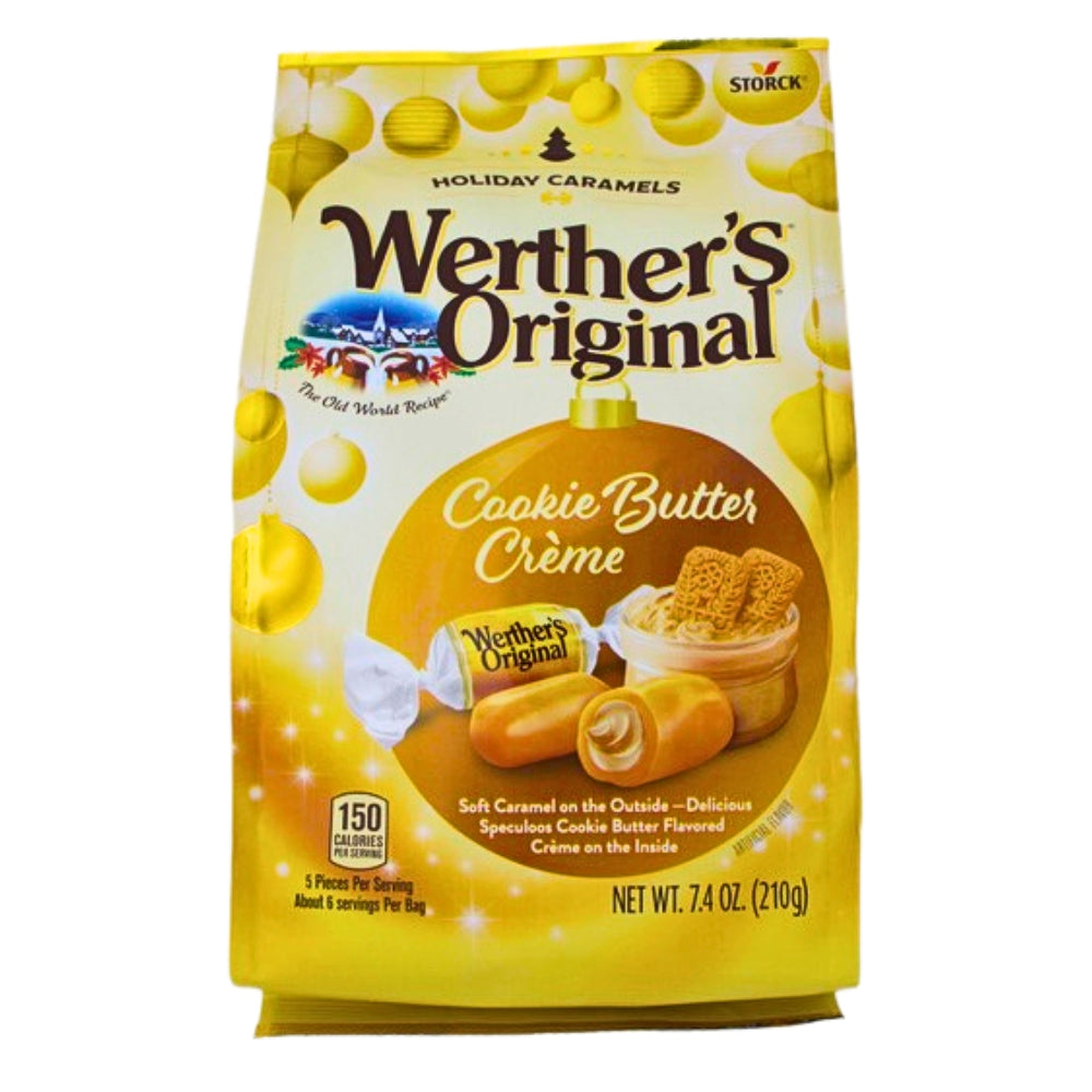 Werther's Original Cookie Butter Creme Chewy Caramels - 7.4oz - Werther's Candy - Caramel - Old Fashioned Candy - Christmas Candy - Stocking Stuffers