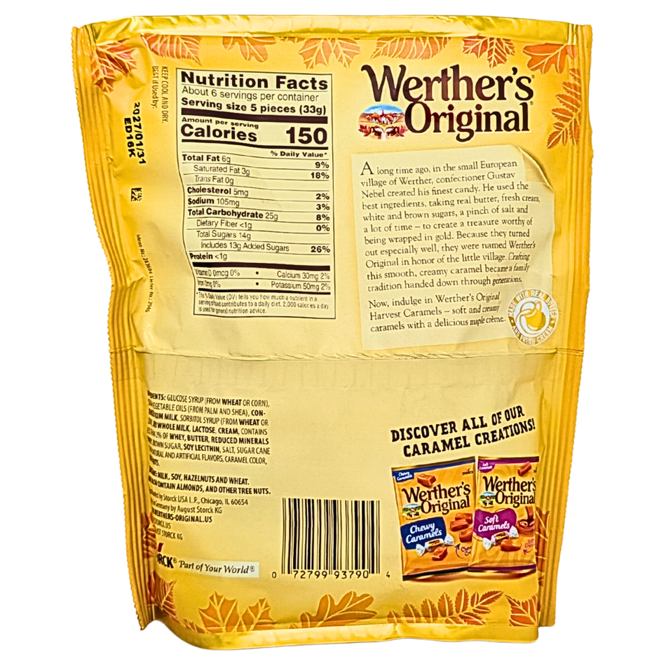 Werther's Original Maple Creme Soft Caramels - 7.4oz