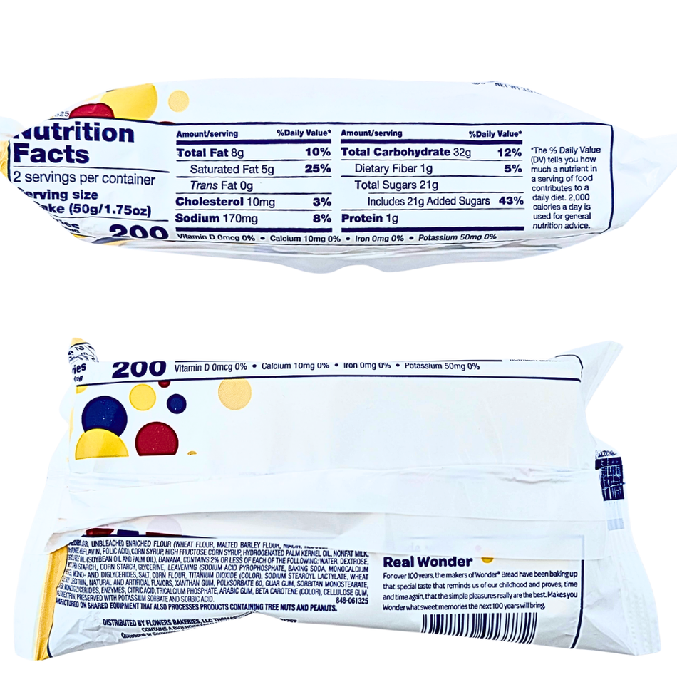 Wonder Creme Filled Banana Creme Cakes 2ct - 3.5oz