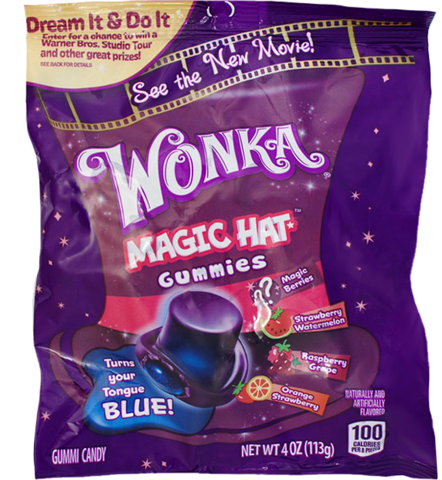 Wonka Magic Hat Gummies - 4oz - Wonka - wonka candy - gummy candy - gummy - gummies - gummy candies