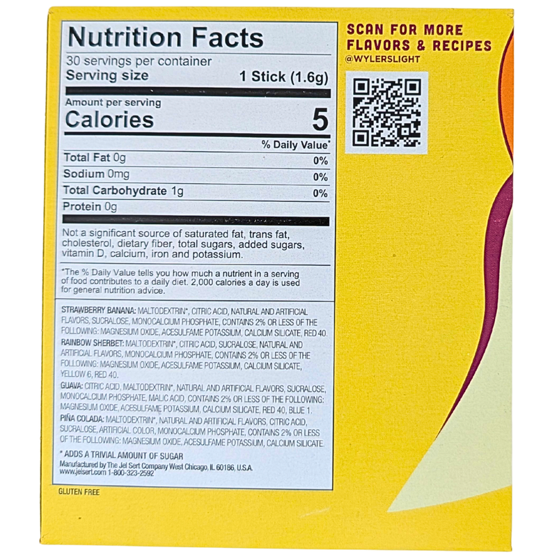 Wyler's Light Drink Mix Variety Pack (30 Singles To Go) - Yellow