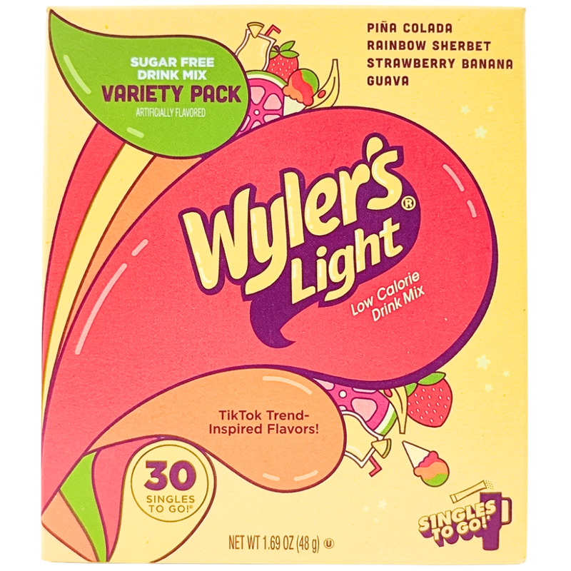 Wyler's Light Drink Mix Variety Pack (30 Singles To Go) - Yellow