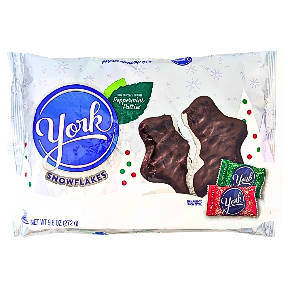York Snowflakes Dark Chocolate Peppermint Patties - 9.6oz