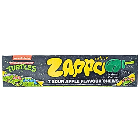 Zappo Ninja Turtles Sour Apple Chews (Aus) - 29g
