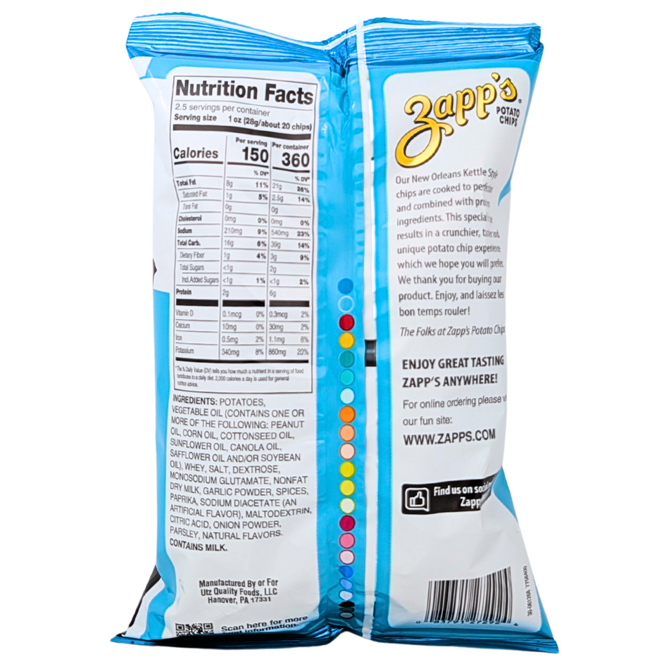 Zapp's Potato Chips Bayou Blackened Ranch - 2.5oz