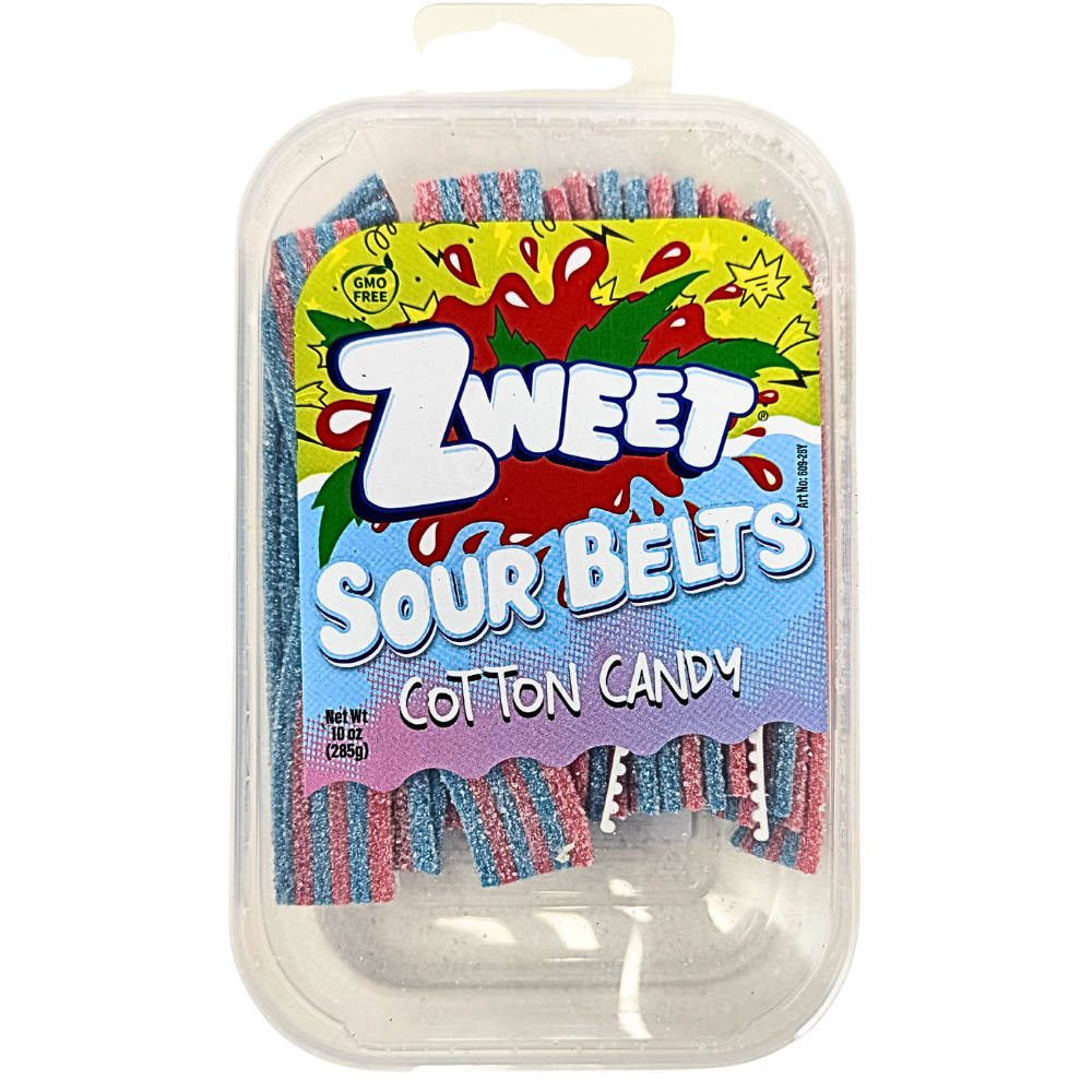 Zweet Sour Belts Cotton Candy - 10oz