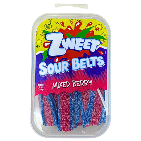 Zweet Sour Belts Mixed Berry - 10oz